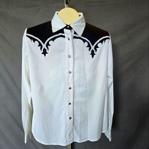 Vintage '90's Adobe Rose Western Shirt Women's Size L